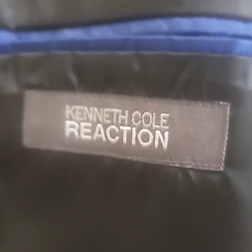 Kennth Cole Reaction Mens Black Blazer Jacket Size 40R